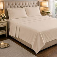 🛏️ JUEGO DE SÁBANAS UNICOLOR – TALLA QUEEN - Img 56819044