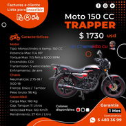 💯 NOS FUIMOS EN MOTO 💯 MOTO TRAPPER 150CC. DAMOS GARANTÍA Y FACTURA. LISTAS PARA CHAPA. TLF 54833699 - Img 54140894