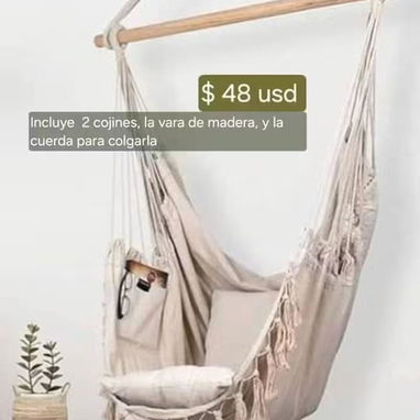 🌺️ Hamacas tipo asiento de estilo bohemio - 5/9