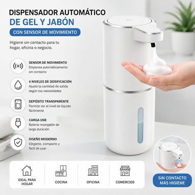 Dispensador de jabón líquido o gel de baño - 3/4