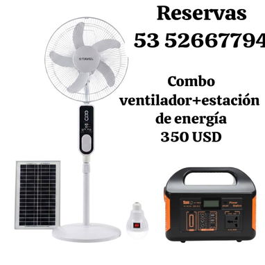 VENTILADOR SOLAR RECARGABLE 16" STAVEL CON FACTRUA Y GARANTIA - Img 121586712