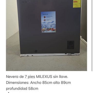 Neveras MILEXUS, STELECTRIC, SANKEY y ROYAL. Diferentes pies. NUEVAS. ENTREGA INMEDIATA - 6/6