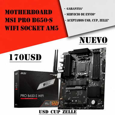 🔥 ¡DOMINA EL 2026 CON🔹MSI B650 GAMING PLUS WIFI AM5 🔥 MSI PRO B650 S WIFI AM5📲53778470 - Img 121199018