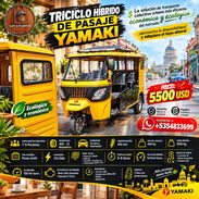 🛺 HIBRIDO 🛺 TICICLO ELÉCTRICO PARA PASAJES YAMAKI. SE ENTREGA CERTIFICO Y CHAPA. NUEVO A ESTRENAR. 📲 54833699 - Img 57728664