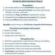 Asistente Administrativo - Playa, Habana - Img 57319323