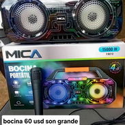 Bocina MC-9236 con micrófono de 15000w , laisla 💯 - Img 57939461