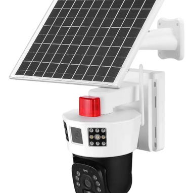 Cámara de 3 lentes Visión 4k/Solar/Alarma - Img 123095921