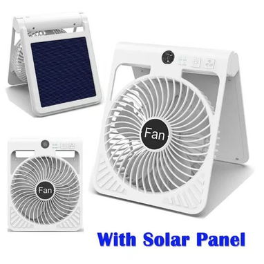 Ventilador Solar Portátil Plegable Meding F917 con 4 Velocidades - 2/2