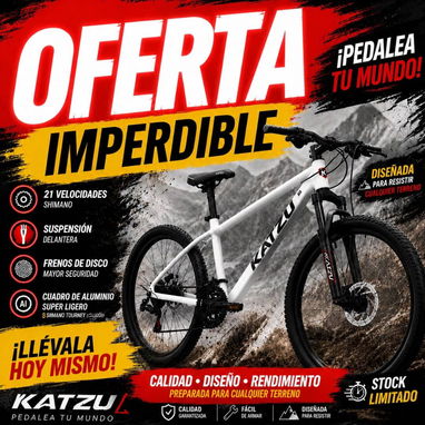 Bicicleta Katzu 29º 2.0 versión mejorada - Img 125907865