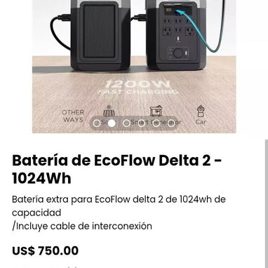 Batería de EcoFlow Delta 2 - 1024Wh - Img 105535098