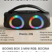 BOCINA BOOMS BOX 3 MINI RGB. FACTURA + GARANTÍA - Img 55449482