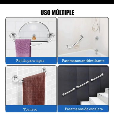 Barra Apoyo Seguridad Para Baño Acero Inoxidable ... 63698915 - Img 114799546