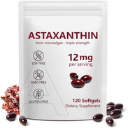 Astaxantina 12 mg paquete de 120 softgel para 4 meses de suministro - Img 55910459