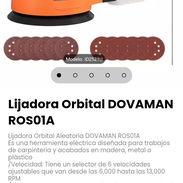 Lijadora Orbital Aleatoria DOVAMAN ROS01A - Img 56759375