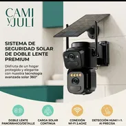 Cámara de seguridad de doble cardan con panel solar - Img 55787252