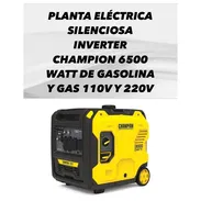 Planta generador eléctrica silenciosa inverter MARCA CHAMPION DE 6500 WATTS 110 y 220 volt para gas y gasolina 1180  USD - Img 54545655