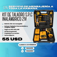 🛠️⚡ KIT DE TALADRO INALÁMBRICO S.P.C 21V ⚡🛠️  💲 *PRECIO:* 55 USD  🛡️ *GARANTÍA:* 20 DÍAS - Img 56145129