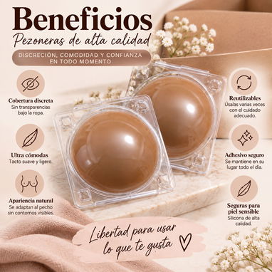 Pezoneras silicona nipplies alta calidad adhesivas - 2/3
