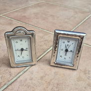 Relojes despertadores decorativos con acabado plateado  ⏰✨ - Img 55397802