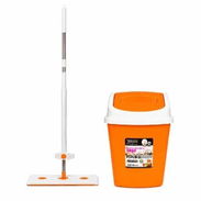 PLEGABLE CON MANGO EXTENSIBLE+PAPELERA PLASTICA CON TAPA BASCULANTE 12 L NARANJA  $18.00 - Img 55752392