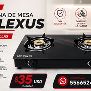 COCINA MILEXUS DE 2 HORNILLAS! 🔥  Dale a tu cocina un toque moderno y práctico. 🍳🏠  ✅ 2 hornillas ✅ Cuerpo de vid - Img 56788873