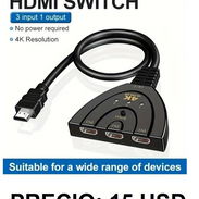 SWITCH HDMI DE 3 PUERTOS PARA DARLE MAS ENTRADAS HDMI A SU TELEVISOR - Img 52560280