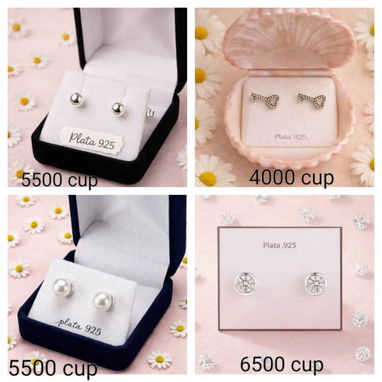 Aretes en Plata Ley 925 ✨ - 3/10