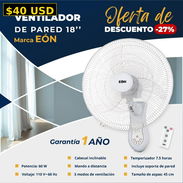Ventilador blanco de pared 18" - Img 55332238