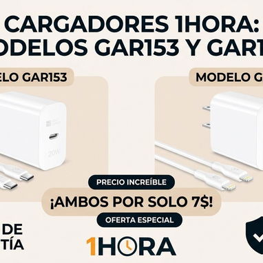 🚧 CATÁLOGO DE CARGADORES 1HORA ⚡ Calidad, velocidad y seguridad para tu equipo. 🚧 - Img 120401576