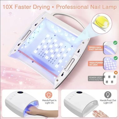 LÁMPARA UV/ LED PROFESIONAL RECARGABLES 168w - 3/7