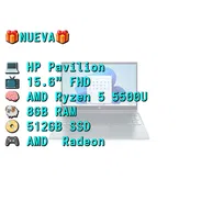 LAPTOP 🎁NUEVA🎁📦CAJA, HP Pavilion (15-eh1052wm), 15.6" FHD IPS, AMD Ryzen 5 5500U, 8GB RAM, Radeon, 512GB SSD - Img 55960860