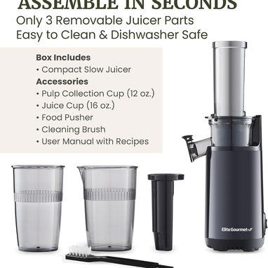 Extractor de Jugos - obten zumo de las frutas y vegetales sin pérdidas de vitaminas y nutrientes - 7/7