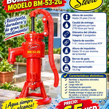 Bombas de aguas manuales - 2/3