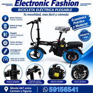 BICICLETA ELÉCTRICA PLEGABLE CON GARANTÍA - Img 58324379
