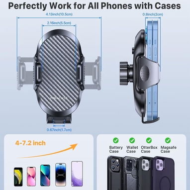 ☎️53544655 🛵 Entrega Disponible ⭐ Miracase Phone Holder para Auto – Dark Black⭐ - Img 121924031