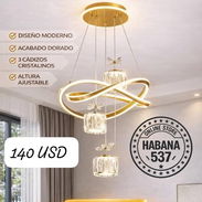 Lámparas de techo colgante modeldorada con foto real - Img 55740601