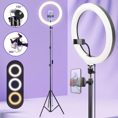 ☎️53544655 🛵 Entrega Disponible ⭐Aro de Luz LED RGB 12” con Trípode 63” y Soporte para Teléfono ⭐ - Img 115597195