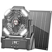 Ventilador portátil Spin-X con luces led + panel solar de 10 W 80 usd. U - Img 55711931