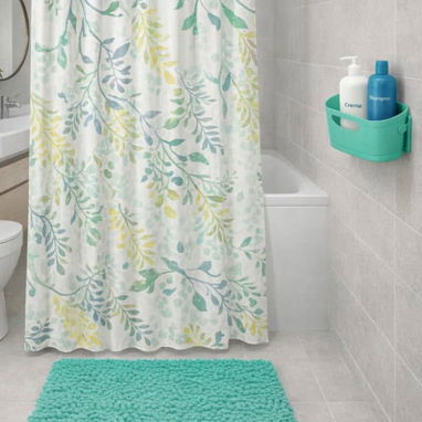 Cortina para baño con alfombra pvc y cesta 16 000 cup - 4/9