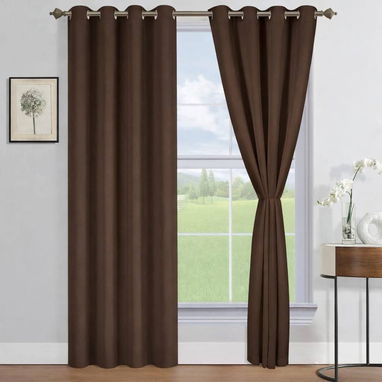 Cortinas Blackout (Tapasol) Juego de dos paños, incluye sus borlas. 140 x 220 cm cada paño. Mensajerías Disponible - Img 122788325