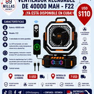 Ventilador recargable F22 - Img 56573795