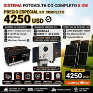 Sistema Fotovoltaico de 5KW (110V y 220V) - Img 56687917