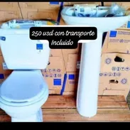Juego de baño con sus herrajes completos , con el transporte incluido hasta la puerta de su casa, entre otros. - Img 55104263
