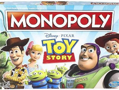 Monopolio Disney Toy Story - con 6 personajes de la película Woody, Buzz Lightyear, Bo Peep, Jessie, Alien o Rex,Sellado - Img main-image