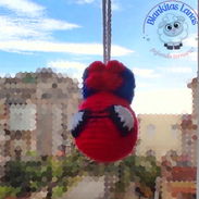 Colgante Spiderman amigurumi (crochet). - Img 55805594
