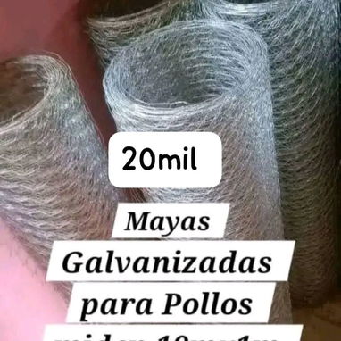 ROLLOS DE CERCA PERLE GALVANIZADA Y ACERADA 👉 TUBOS GALVANIZADO Y DE HIERROS 👉 MALLAS PARA POLLOS - 7/7