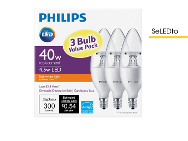 ✅REBAJA➡️Bombillos LED Philips , B11-E12-E14, 4.5w(40w). Telf 56926848 - Img 63229596