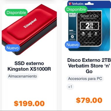Venta de discos duros solidos externos e internos de varia capacidad Precio y detalles en las fotos - Img 124311814
