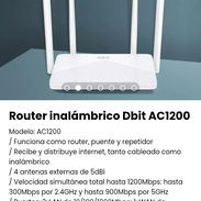 Router inalámbrico Dbit AC1200 Modelo: AC1200 Nuevo - Img 52081550