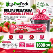 Bolsas de basura con aroma a fresa 10u 50x60 cm - Img 58133896